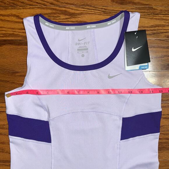 NWT Nike Girls Tennis Dri-Fit Lavender Purple Athletic Tank Top Size XL - Picture 9 of 12